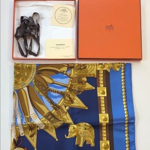 Spoons of Africa Hermés Caty Latham Silk Scarf